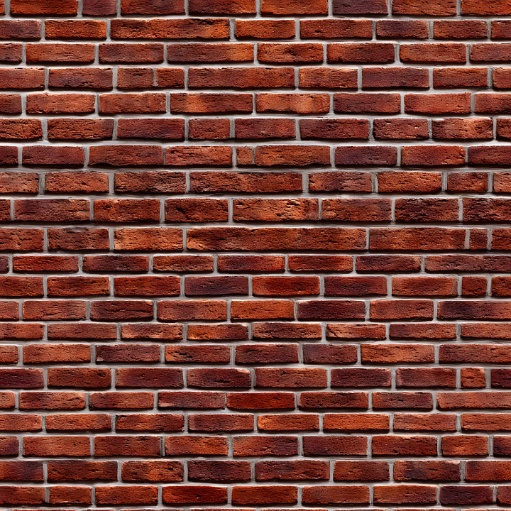 Cracked Red Brick Wall with Rough Surface seamless PBR texture preview