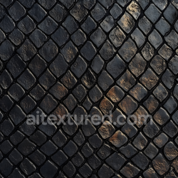 seamless Seamless 3D PBR Texture of Dark Reptilian Skin with Subtle Scale Details texture 8k free download PBR