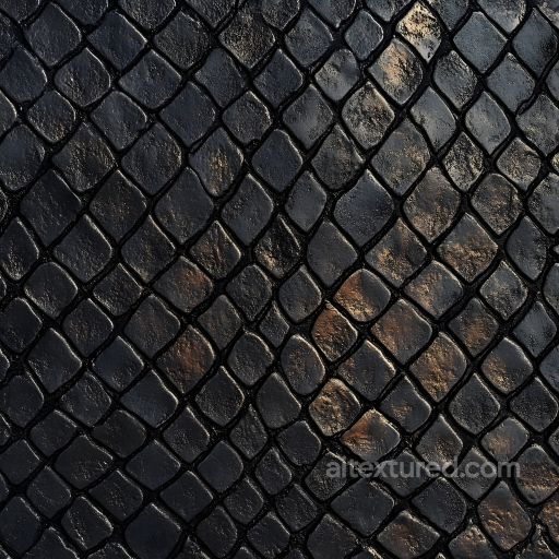 Dark Reptilian Skin Seamless Texture with Subtle Scale Details seamless Skin PBR texture