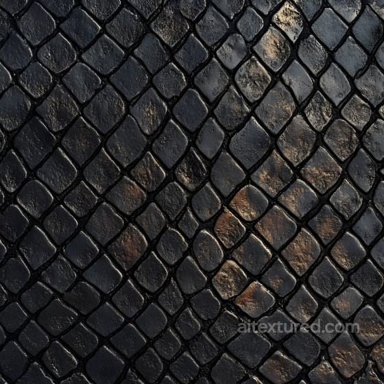 Dark Reptilian Skin Seamless Texture with Subtle Scale Details Skin texture preview