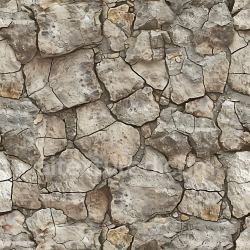 seamless Seamless 3D PBR Cracked Dry Stone Ground Texture with Weathered Flat Stones texture 8k free download PBR