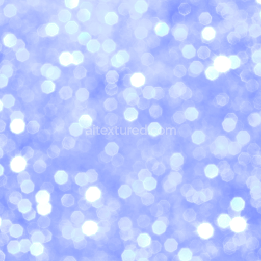 Seamless 3D PBR Texture of Soft Blue Glitter Bokeh Sparkle