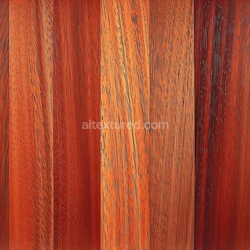 Seamless 3D PBR Texture of Exotic Wood Planks with Distinct Grain