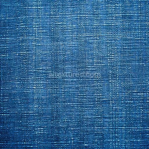 Seamless 3D Cracked Denim Fabric PBR Texture with Blue Worn Pattern