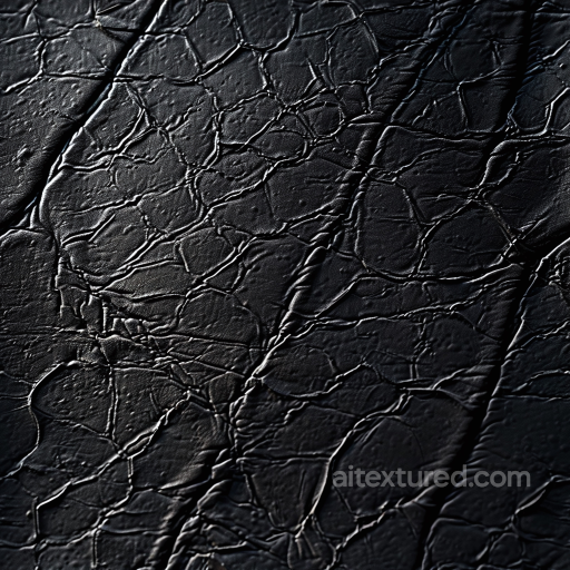 cracked black leather PBR texture with aged surface and fine wrinkles seamless Leather PBR texture
