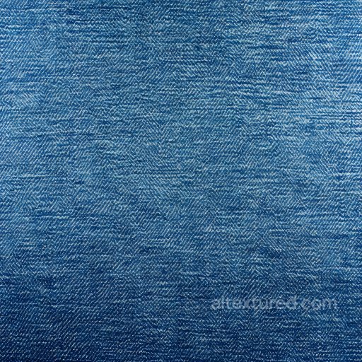 Denim jeans - cracked blue denim fabric PBR texture with distressed weave pattern texture preview