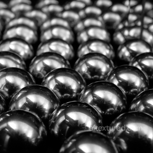 High-Gloss Reflective Metallic Spheres Texture for 3D Rendering seamless Metal PBR texture