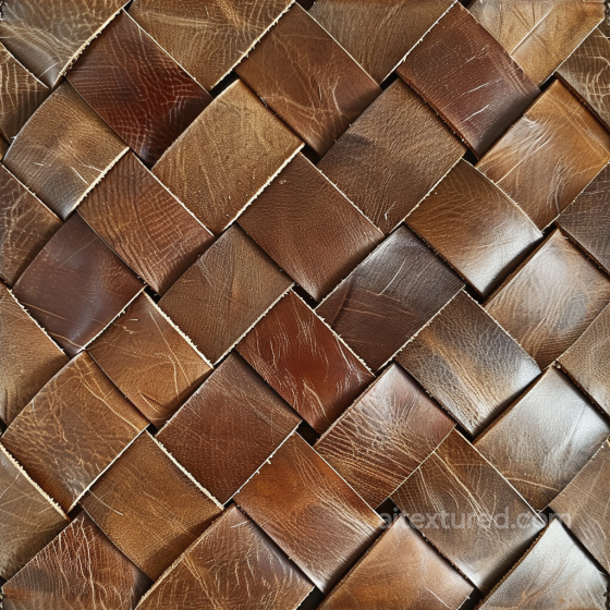 Woven Distressed Brown Leather Texture with Natural Grain Leather texture preview