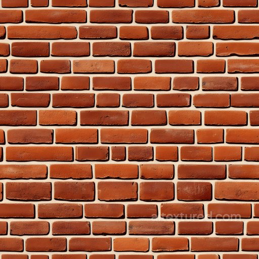 Cracked Red Brick Wall Seamless Texture with Rough Edges and Weathered Mortar seamless Brick PBR texture