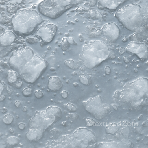 Presenting Melting Ice With Wet Ice And Ice Melt Puddle Details seamless Ice PBR texture