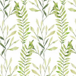 seamless Seamless 3D PBR Texture of Watercolor Greenery Leaves Pattern in Soft Greens texture 8k free download PBR