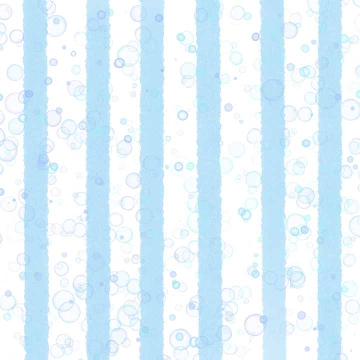 Watercolor Stripes Featuring Soft Blue Stripes and Bubbles seamless PBR texture preview