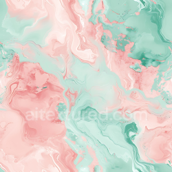 seamless Seamless 3D PBR Marble Texture in Blush Pink and Mint with Fluid Vein Pattern texture 8k free download PBR