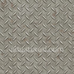 seamless Seamless 3d texture pbr 8k tactile plate with diamond plate pattern and corrosion spots on brushed steel texture 8k free download PBR