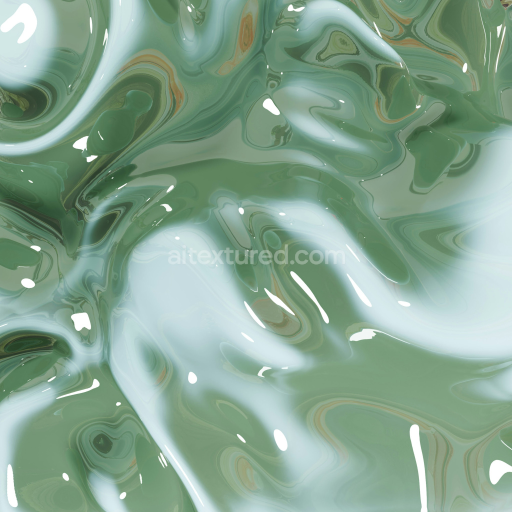 Preview — Seamless Glossy Green Plastic PBR Texture with Smooth Reflections