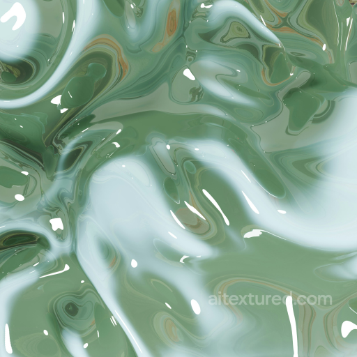 Seamless Glossy Green Plastic PBR Texture with Smooth Reflections seamless Plastic PBR texture