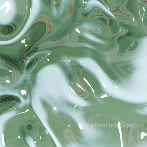 Seamless Glossy Green Plastic PBR Texture with Smooth Reflections Plastic texture preview