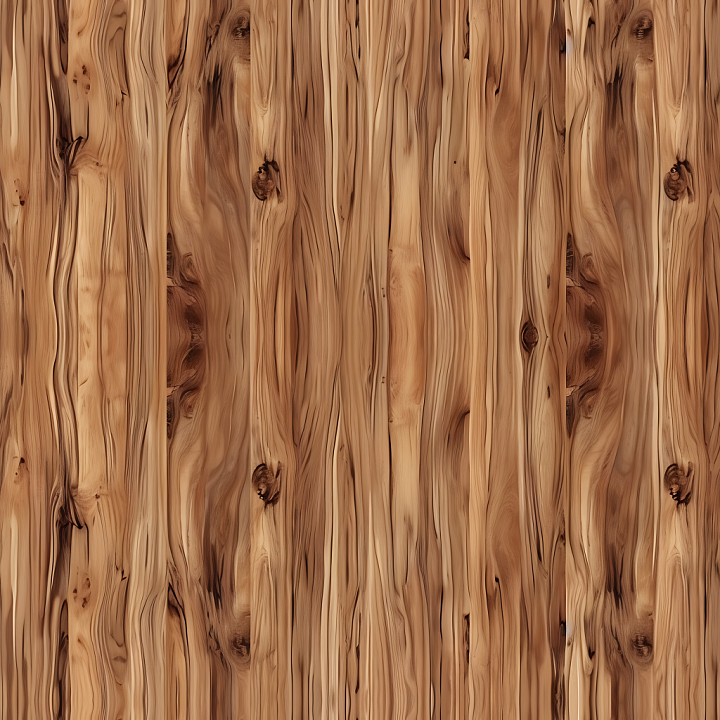 Rustic Pine Wood Plank with Knots and Grain seamless PBR texture preview