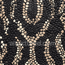 seamless Seamless 3D PBR Reptilian Skin Texture Featuring Glossy Black and Cream Scales texture 8k free download PBR