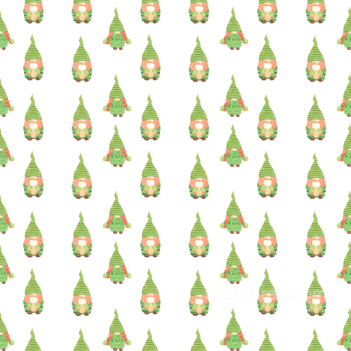St Patrick Digital Paper Bundle Texture of St Patrick Gnome Pattern in Green and Orange seamless St patrick digital paper bundle PBR texture