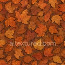 seamless Coarse Autumn Leaves Texture Seamless 1024X1024 texture 1024x1024 free download PBR