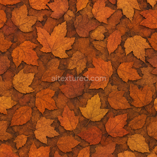 Coarse Autumn Leaves Texture Seamless 1024X1024