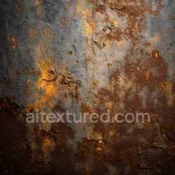 seamless Seamless 3D Rusty Cracked Metal PBR Texture with Oxidation and Rough Surface texture 8k free download PBR
