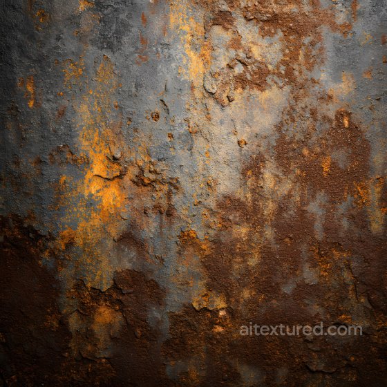 Rusty Cracked Metal PBR Texture with Oxidation and Rough Surface Rust texture preview