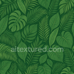 seamless Fine Tropical Leaves Texture Seamless 1024X1024 texture 1024x1024 free download PBR
