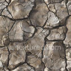 seamless Seamless 3D cracked stone rock wall PBR texture with weathered rough surface texture 8k free download PBR