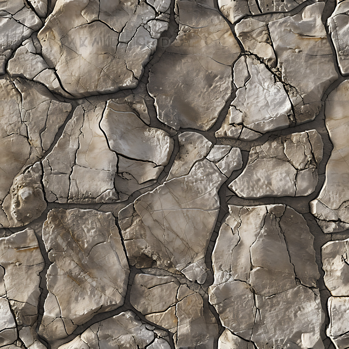 Cracked Stone Rock Wall With Weathered Rough Surface seamless PBR texture preview