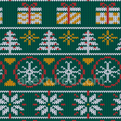 seamless Seamless 3D PBR Knitted Christmas Digital Paper Texture with Festive Patterns texture 8k free download PBR