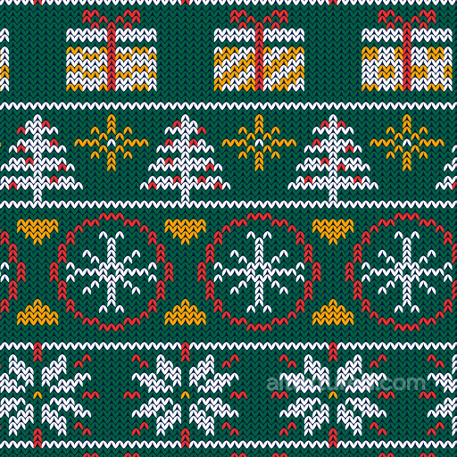 Knitted Christmas Digital Paper Texture with Festive Patterns seamless All Christmas Digital paper PBR texture