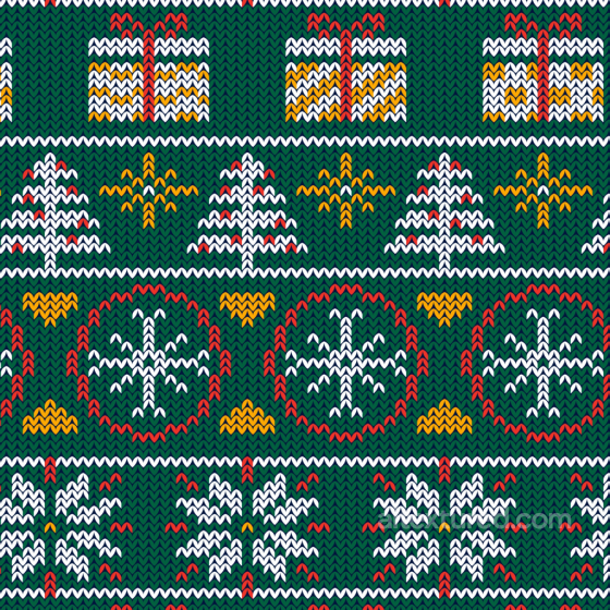 Knitted Christmas Digital Paper Texture with Festive Patterns All Christmas Digital paper texture preview