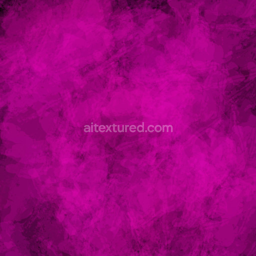Seamless 3D PBR Vibrant Magenta Watercolor Texture with Abstract Brush Strokes