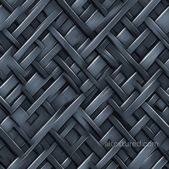 Woven Steel Metal Texture with Interlaced Pattern and Brushed Detailing Metal texture preview