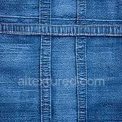 seamless Seamless 3D Cracked Denim Fabric PBR Texture with Blue Tones and Stitching Detail texture 8k free download PBR
