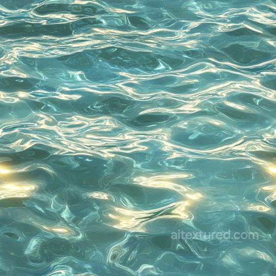 Clear Shallow Water Seamless Texture with Smooth Ripples and Reflective Highlights Water texture preview