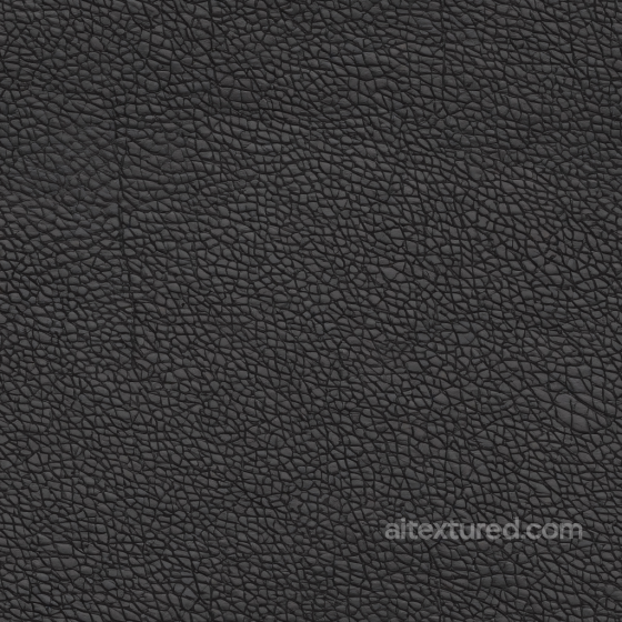 Black Pebbled Grain Leather PBR Texture with Fine Wrinkles and Matt Finish Leather texture preview