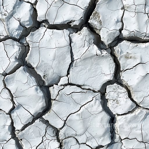 Cracked Dry Mud Earth PBR Texture with Large Cracks and Rough Surfaces seamless Cracked & Holes PBR texture