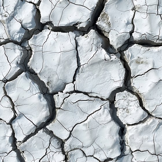 Cracked Dry Mud Earth PBR Texture with Large Cracks and Rough Surfaces Cracked & Holes texture preview