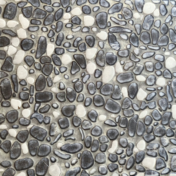 Seamless Stone Pebble PBR Texture with Varied Gray and White Pebbles Stone texture preview