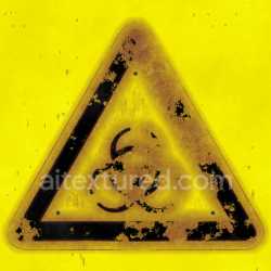 seamless Warning Toxic Caution Symbol Sign Graphic Yellow Black Distress Alert texture 8k free download PBR