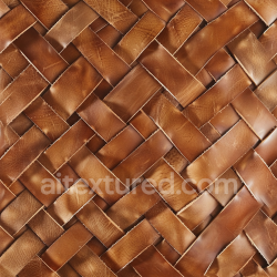 seamless Seamless 3D Brown Distressed Leather PBR Texture with Woven Pattern texture 8k free download PBR