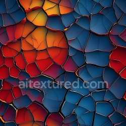 seamless Seamless 3D PBR Cracked Ceramic Surface Texture with Colorful Fragmented Pattern texture 8k free download PBR