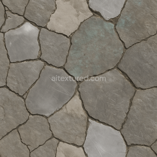Preview — Seamless 3d texture pbr 8k cracked stone surface with deep cracks and matte finish