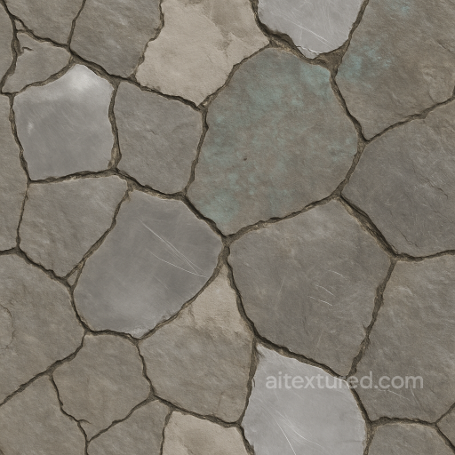 Cracked Stone Surface With Deep Cracks And Matte Finish seamless Surfaces, smooth, rough PBR texture