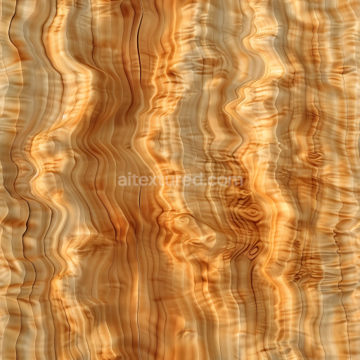 Seamless 3D PBR Birdseye Maple Wood Texture Featuring Natural Wavy Grain Patterns