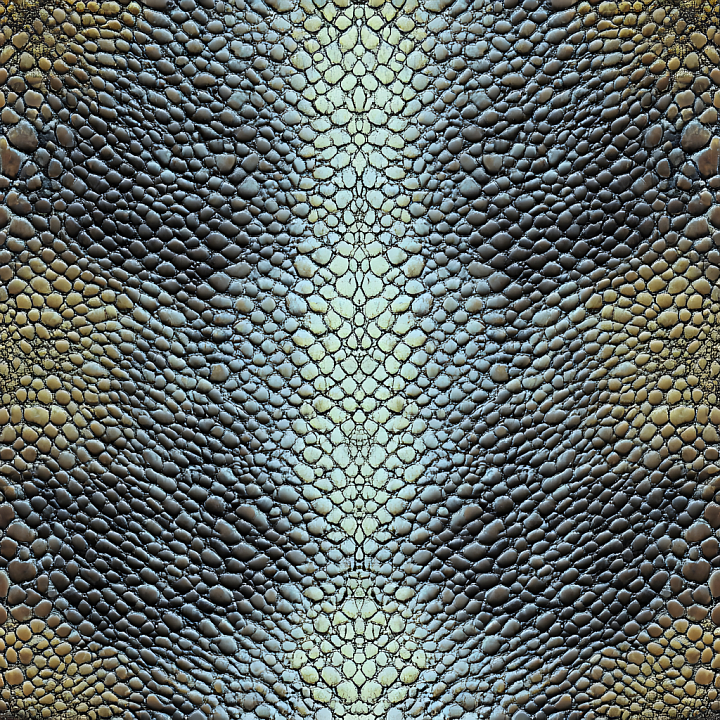 Reptilian Scaled Skin With Organic Scales And Subtle Gloss seamless PBR texture preview