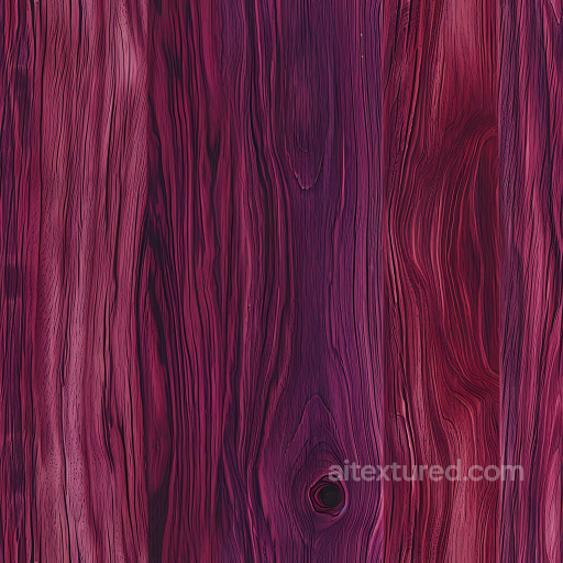 Dark Plum Wood Texture Featuring Natural Knots and Deep Grain seamless Wood PBR texture